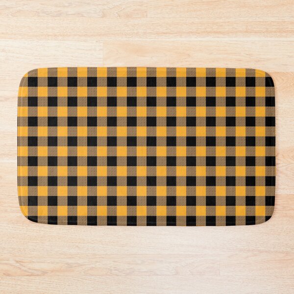 Item preview, Yellow and Black Buffalo Plaid Pattern  designed and sold by Grepthor.
