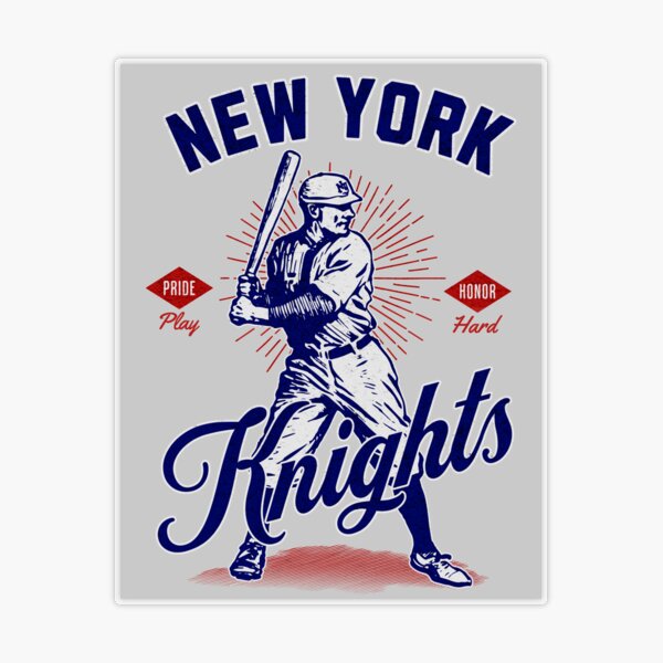 THE NEW YORK KNIGHTS VINTAGE SHIRT AND STICKER  Sticker for Sale by  LighterFun