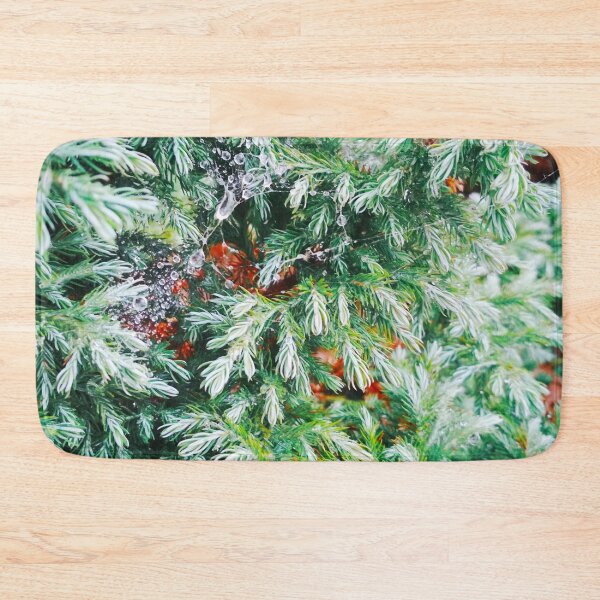 Item preview, Fir tree covered with drops of rain designed and sold by helenkaiy.