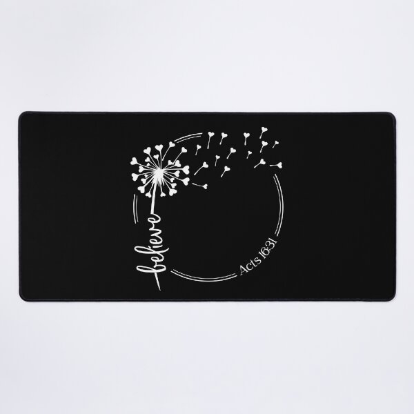 Item preview, Christian Dandelion design - believe - Acts 16:31 designed and sold by simplydesignart.