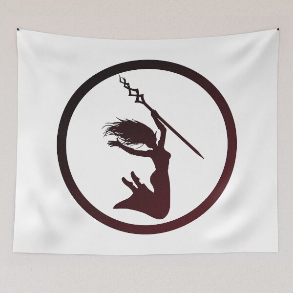 Item preview, Female Elf With Staff, Jumping designed and sold by markeralchemy.
