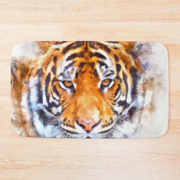 Item preview, Tiger Screen , Fear The Tiger , Watercolor Painting designed and sold by Color-Me-Blue.