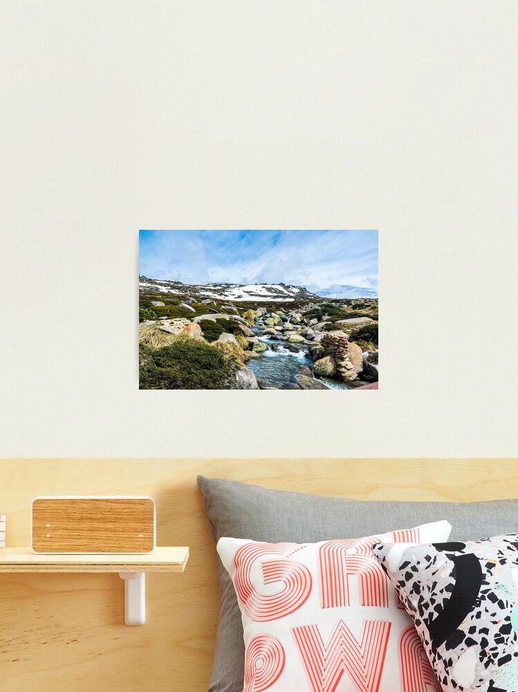 Thumbnail 2 of 3, Photographic Print, Snowy Mountains Stream designed and sold by PHphotographyAU.
