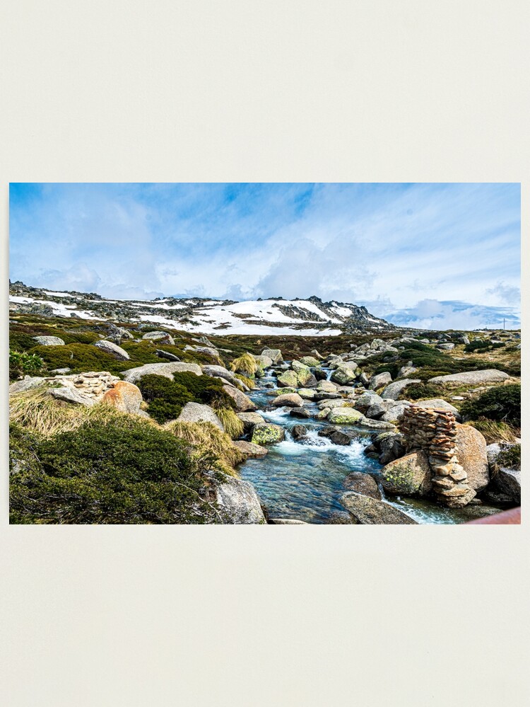 Thumbnail 1 of 3, Photographic Print, Snowy Mountains Stream designed and sold by PHphotographyAU.