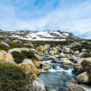Artwork thumbnail, Snowy Mountains Stream by PHphotographyAU
