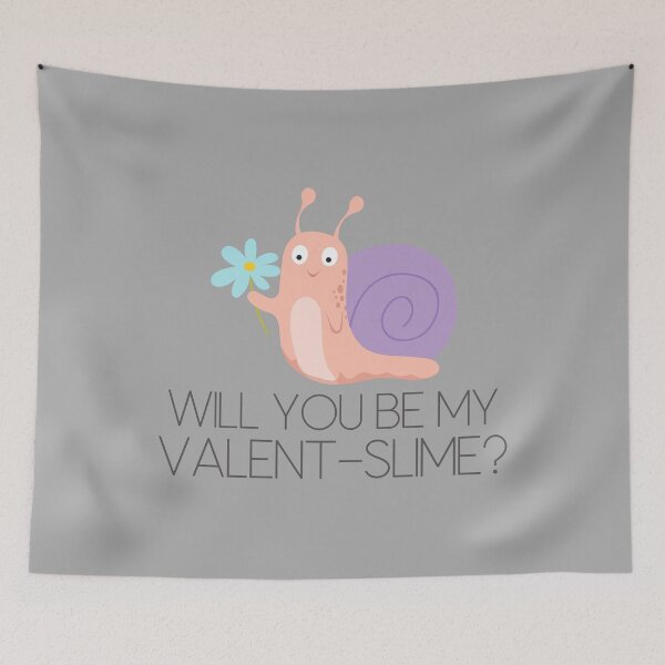 Item preview, Will You Be My Valent-Slime - Snail Pun designed and sold by KGoPrintables.