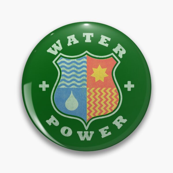 Item preview, water + power shield - for dark background designed and sold by BrownWoodRobot.