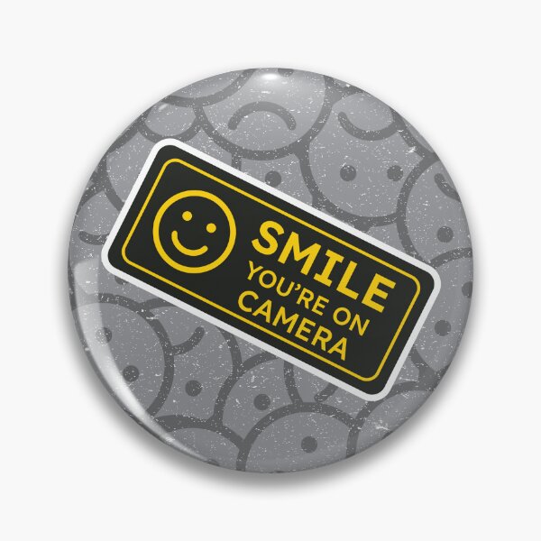 Item preview, Smile you're on camera Black Sign designed and sold by theredfoxs.