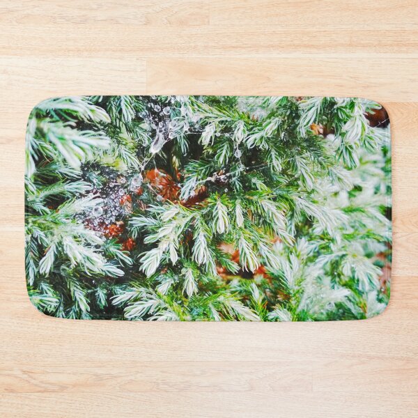 Item preview, Fir tree covered with drops of rain designed and sold by helenkaiy.