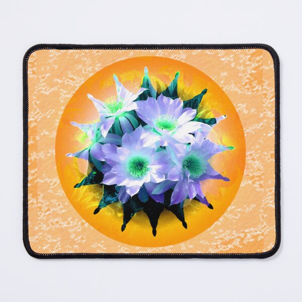 Item preview, Cactus flowers bouquet abstract in Orange & Lavender by Iritof designed and sold by iritof.