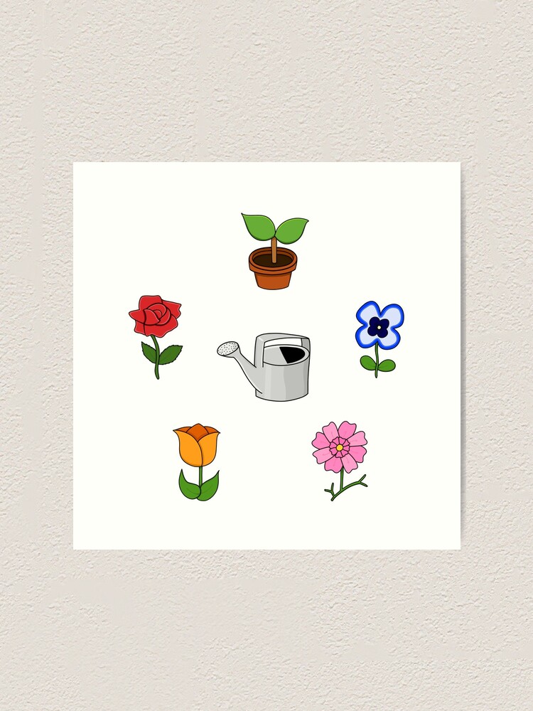 photo Small Flower Pixel Art Animal Crossing redbubble