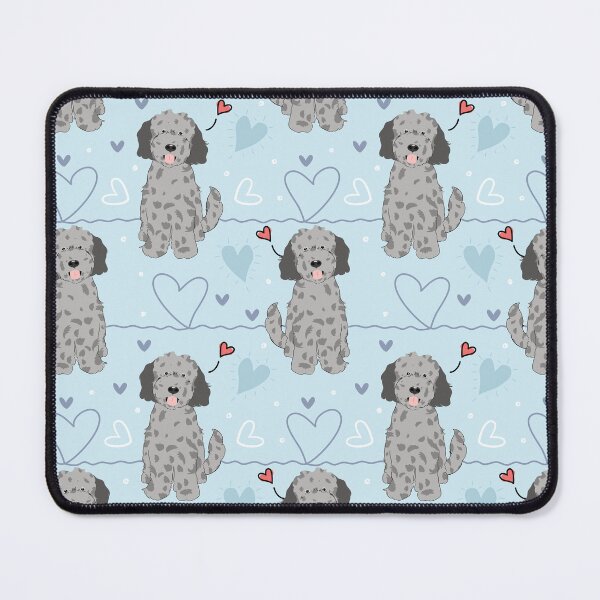 Item preview, LOVE Blue Merle Goldendoodle Dog designed and sold by Lulupainting.