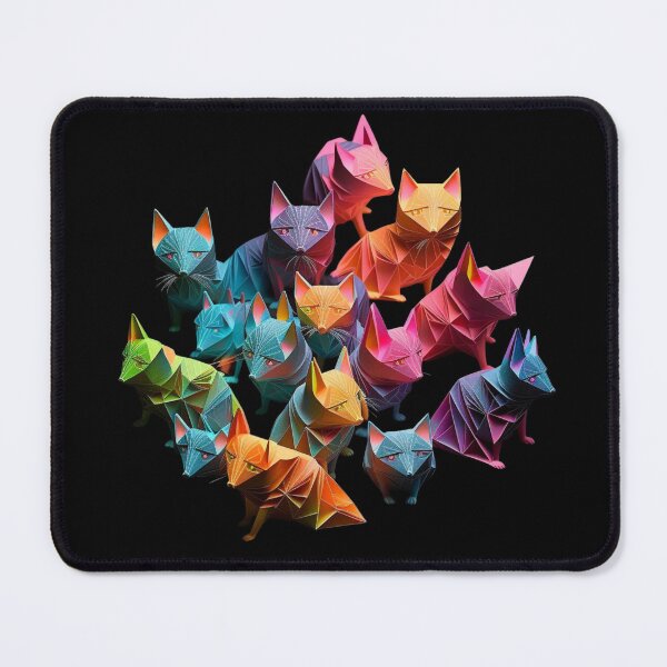Item preview, Colorful papercraft origami cats designed and sold by Christolamber.