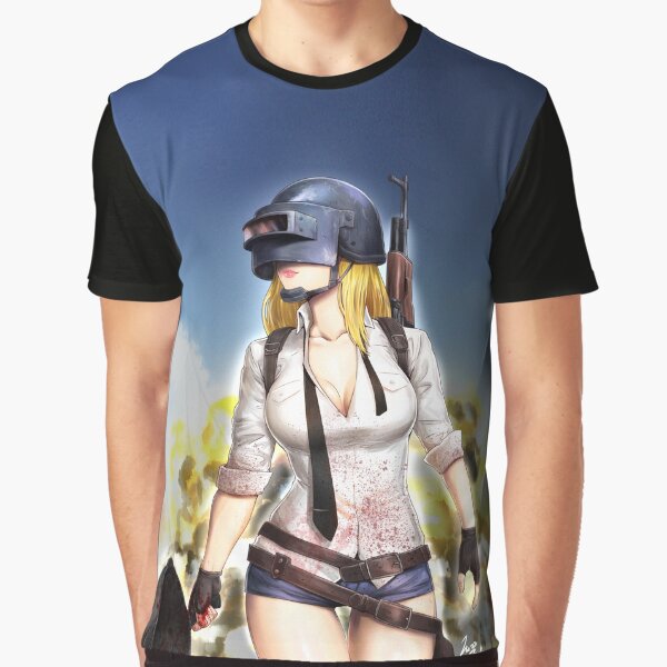 PUBG Mädchen Grafik T-Shirt