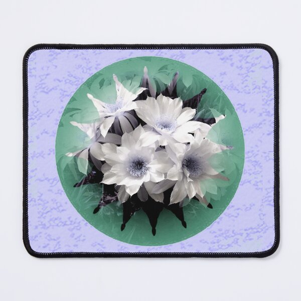 Item preview, Cactus flowers bouquet abstract in Green & Lavender by Iritof designed and sold by iritof.