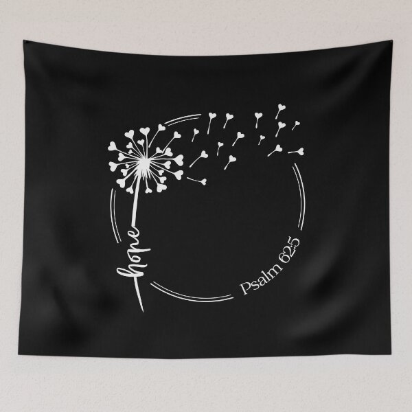 Item preview, Christian Dandelion design - hope - Psalm 62:5 designed and sold by simplydesignart.