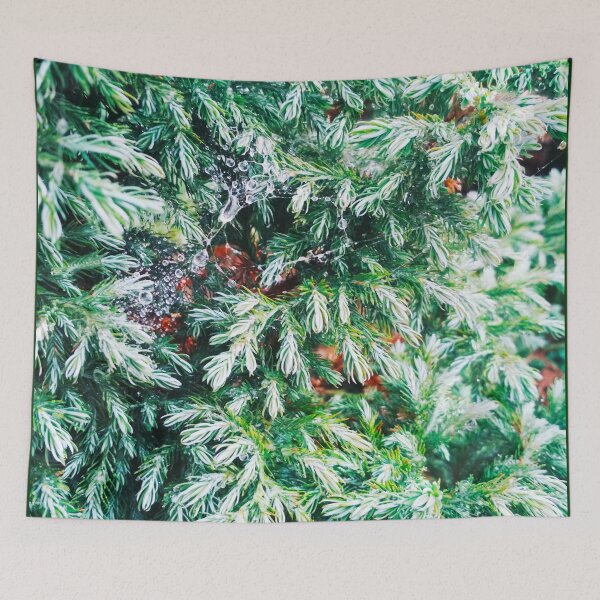 Item preview, Fir tree covered with drops of rain designed and sold by helenkaiy.