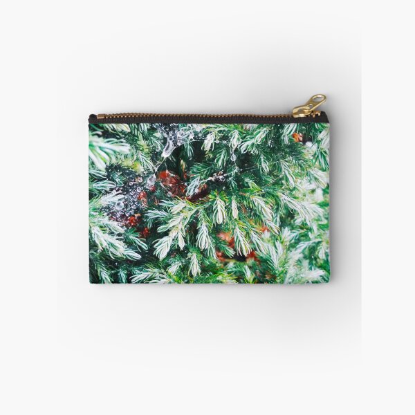 Item preview, Fir tree covered with drops of rain designed and sold by helenkaiy.