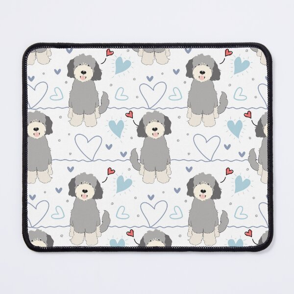Item preview, LOVE Silver Beige Goldendoodle Dog designed and sold by Lulupainting.