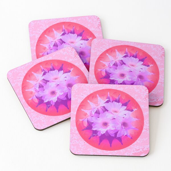 Item preview, Cactus flowers bouquet abstract in Red & Pueple by Iritof designed and sold by iritof.