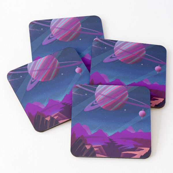 Item preview, Retro Space Scape designed and sold by AndraiEnArt.