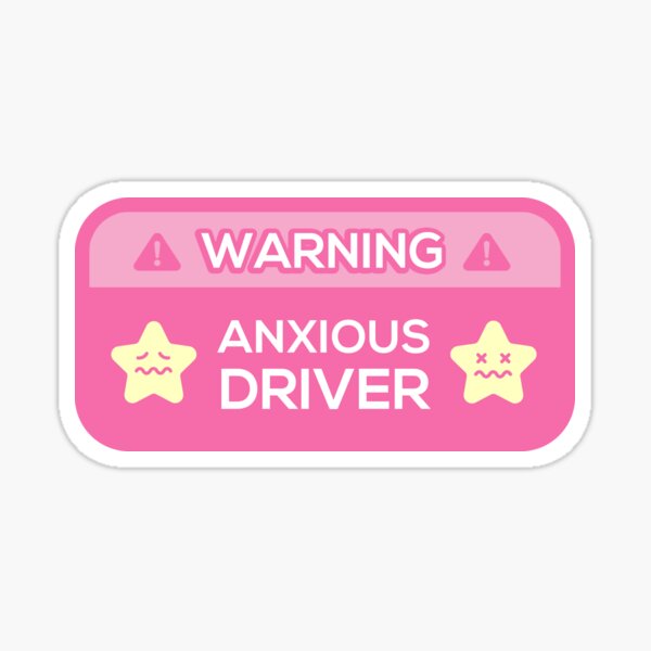 Nervous Driver Please Be Patient Meme Icon Stickers Decal 