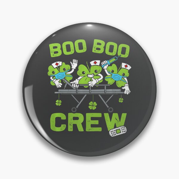 Item preview, Boo Boo Crew Nurse St Patrick's Day Shamrock Face Mask Nurse   designed and sold by spiersturtonk.