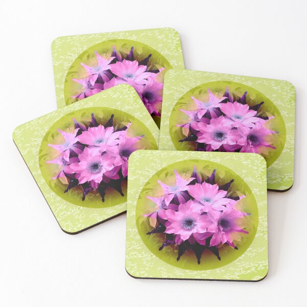 Item preview, Cactus flowers bouquet abstract in Pink& Green by Iritof designed and sold by iritof.