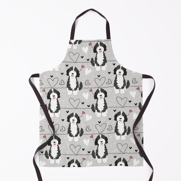 Item preview, LOVE Black White Goldendoodle Dog designed and sold by Lulupainting.