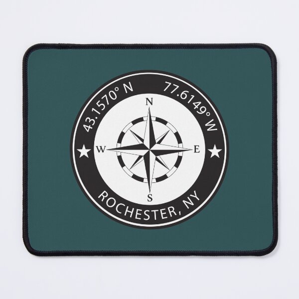 Item preview, Rochester New York Geographical Coordinates designed and sold by DeeKozey.