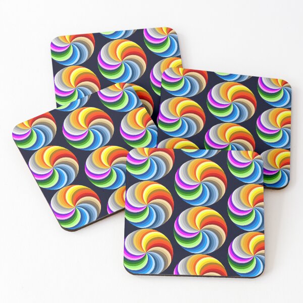 Item preview, Super groovy lollipop design- psychedelic candy geometry designed and sold by Juliet  Thomas.