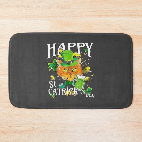 Item preview, Cat Shamrock Leprechaun  Happy St Patricks Day  designed and sold by spiersturtonk.