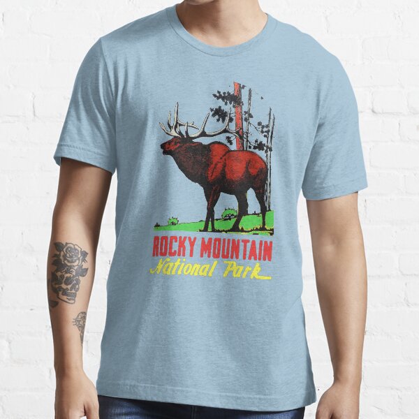 "Rocky Mountain National Park Vintage Travel Decal" Tshirt by hilda74