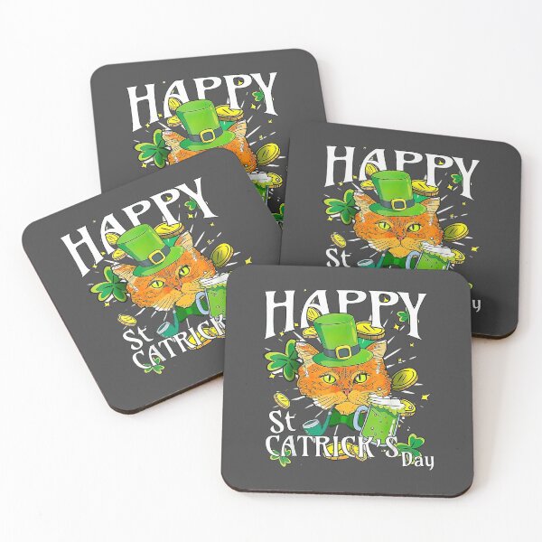 Item preview, Cat Shamrock Leprechaun  Happy St Patricks Day  designed and sold by spiersturtonk.