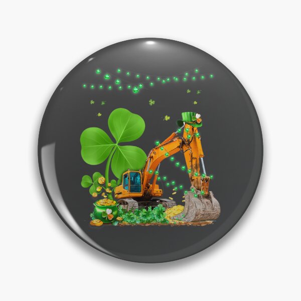 Artikelvorschau, Baubagger St. Patricks Day Jungen Mädchen Kleinkind entworfen und verkauft von spiersturtonk.