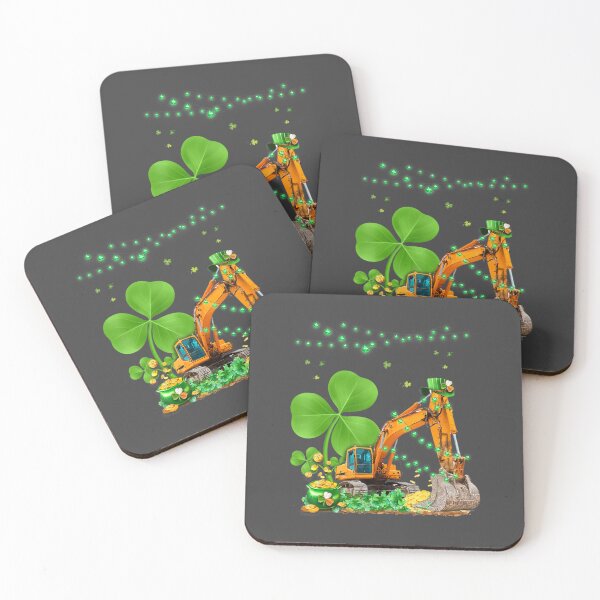 Item preview, Construction Excavator St Patricks Day Boys Girls Toddler  designed and sold by spiersturtonk.