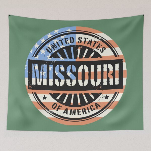 Item preview, Misuri, bandera de los E.E.U.U. designed and sold by studio838.