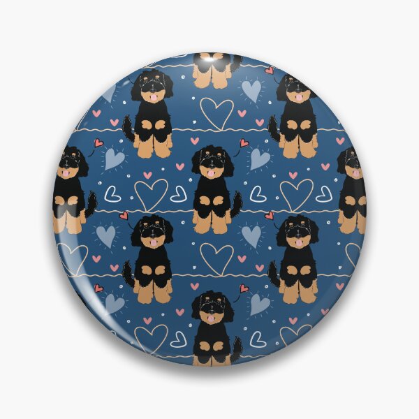 Item preview, LOVE Black Tan Phantom Goldendoodle Dog designed and sold by Lulupainting.