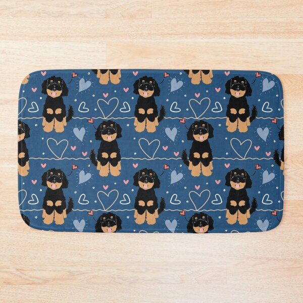 Item preview, LOVE Black Tan Phantom Goldendoodle Dog designed and sold by Lulupainting.