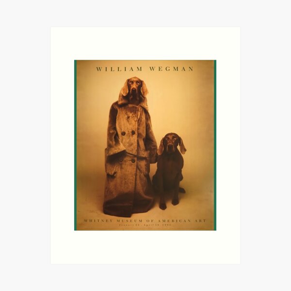 Item preview, William Wegman exhibition designed and sold by DeeKozey.