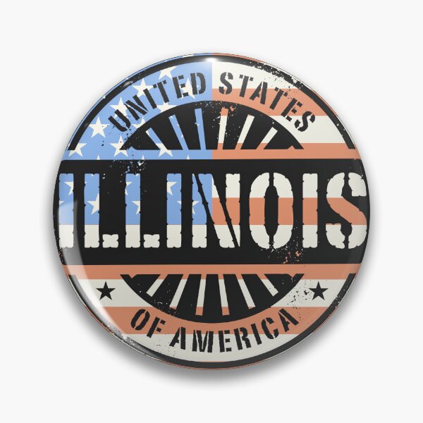Item preview, Illinois, USA flag designed and sold by studio838.