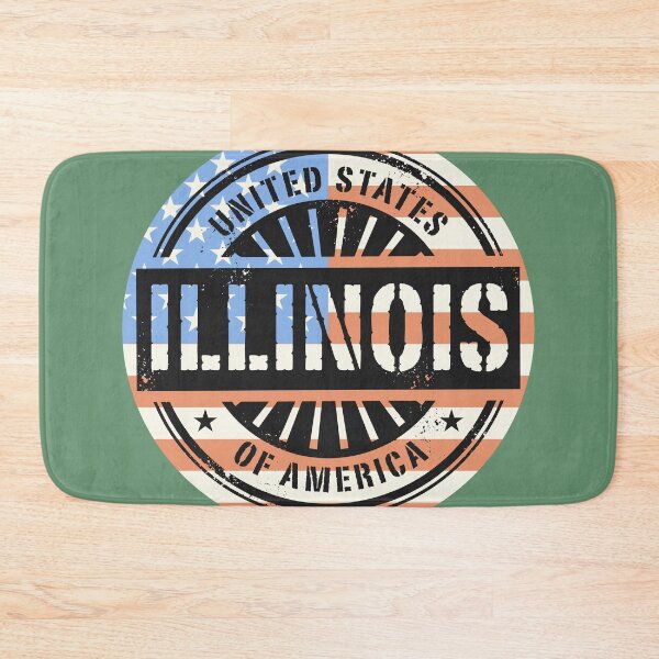 Item preview, Illinois, USA flag designed and sold by studio838.