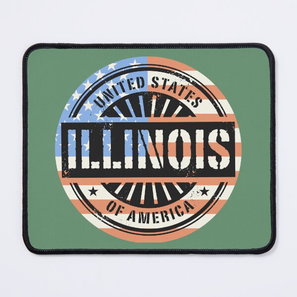 Item preview, Illinois, USA flag designed and sold by studio838.