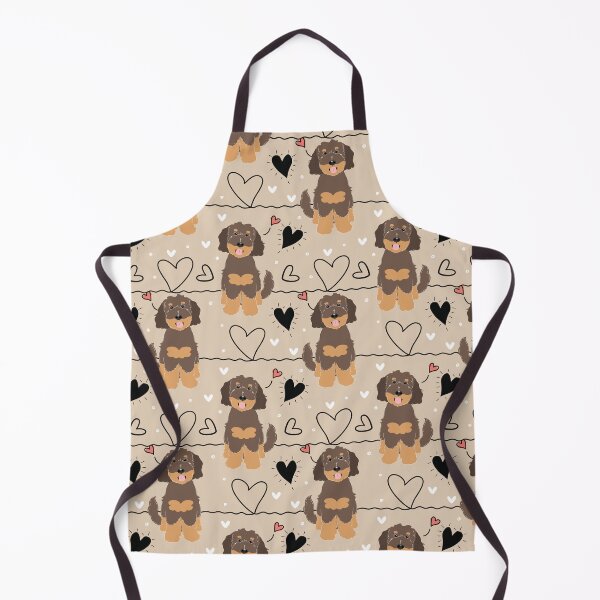 Item preview, LOVE Chocolate Tan Phantom Goldendoodle Dog designed and sold by Lulupainting.