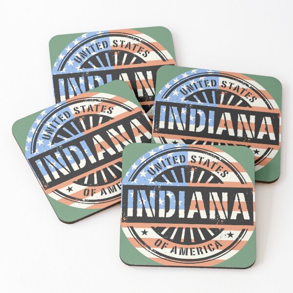 Item preview, Indiana, USA flag designed and sold by studio838.