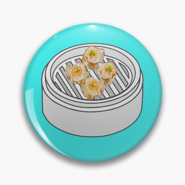 Item preview, Shumai dim sum cartoon illustration designed and sold by Misscartoon.
