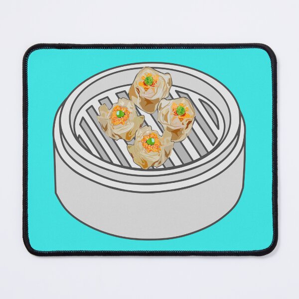 Item preview, Shumai dim sum cartoon illustration designed and sold by Misscartoon.