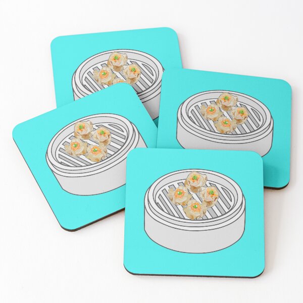 Item preview, Shumai dim sum cartoon illustration designed and sold by Misscartoon.