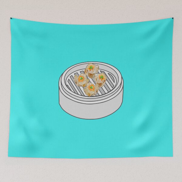 Item preview, Shumai dim sum cartoon illustration designed and sold by Misscartoon.