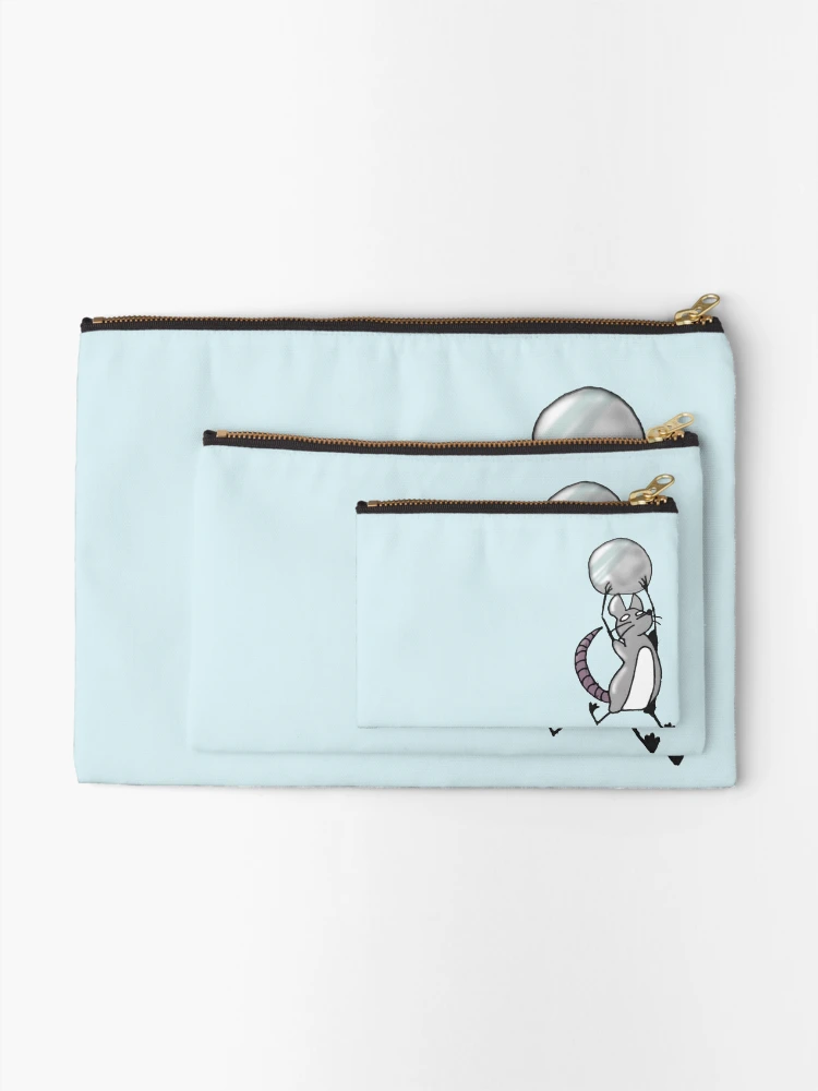 Thumbnail 2 of 4, Zipper Pouch, Robber Rat designed and sold by JavaDraws.